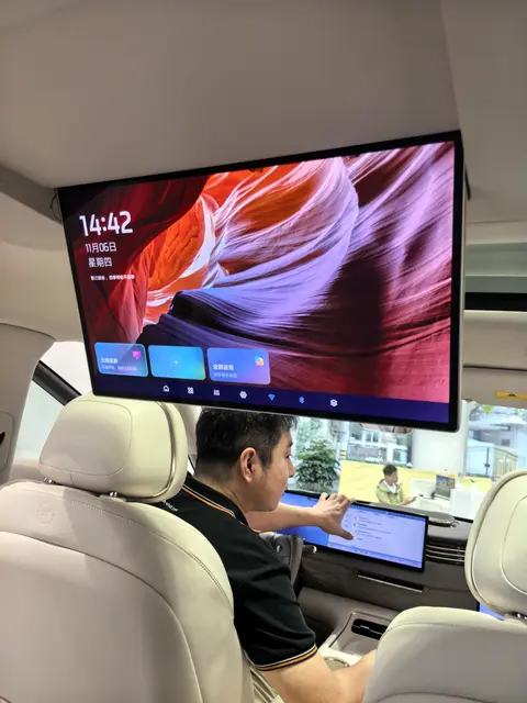 智己LS9实车静态体验,LS7车主哭晕在厕所-3